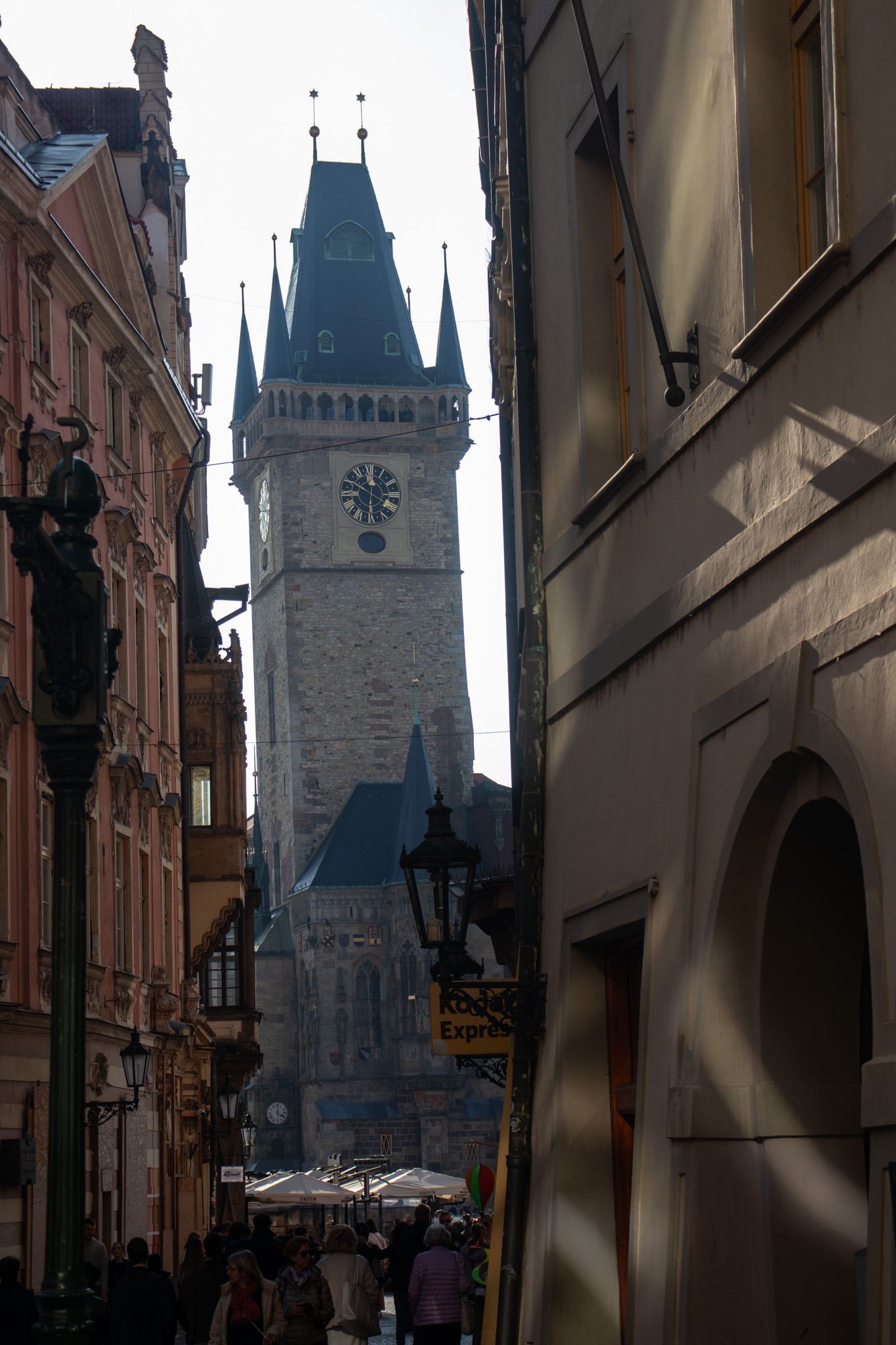 Prague Tower through Alley