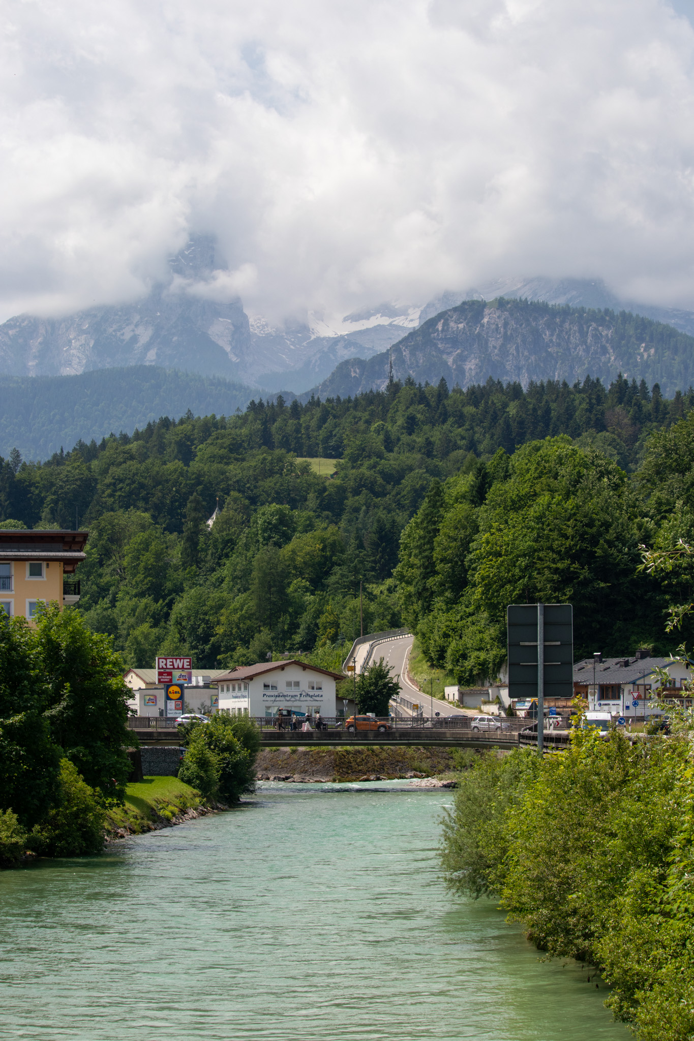 View from Berchtegaden Bridge